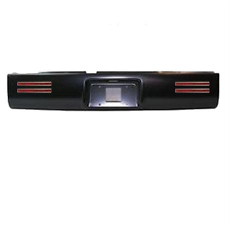 Steel Roll Pan With License And 4 LED Lights 78-93 Dodge Ram - Click Image to Close